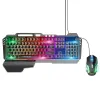 Hoco RGB Gamer vezetékes billentyűzet és egér fekete - ENG kiosztással - 0. kép