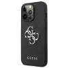 iPhone 13 Pro Guess GUHCP13LSA4GSBK Saffiano Metal Logo tok 4G fekete - 0. kép