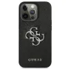 iPhone 13 Pro Guess GUHCP13LSA4GSBK Saffiano Metal Logo tok 4G fekete - 2. kép