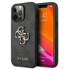 iPhone 13 Pro Max Guess GUHCP13X4GMGGR Big Metal Logo tok 4G szürke