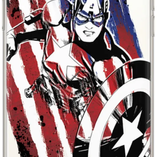 iPhone XR Marvel Amerika kapitány tok átlátszó