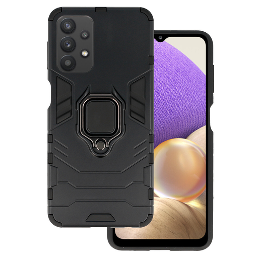 Samsung A32 5G Ring Armor tok kihajtható támasszal fekete Samsung A32 5G Ring Armor tok kihajtható támasszal fekete