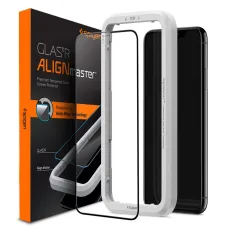 iPhone 11 Spigen ALM Glass.Fc kijelzővédő üvegfólia fekete