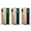 iPhone 11 Spring átlátszó TPU tok színes kerettel sötét kék - 4. kép