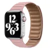 Apple Watch 4/5/6/7/8/SE/Ultra (42/44/45/49mm) rózsaszín Loop Leather bőr óraszíj mágneses - 1. kép