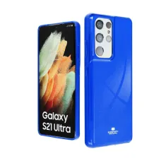 Samsung A22 4G Mercury Jelly szilikon tok sötétkék