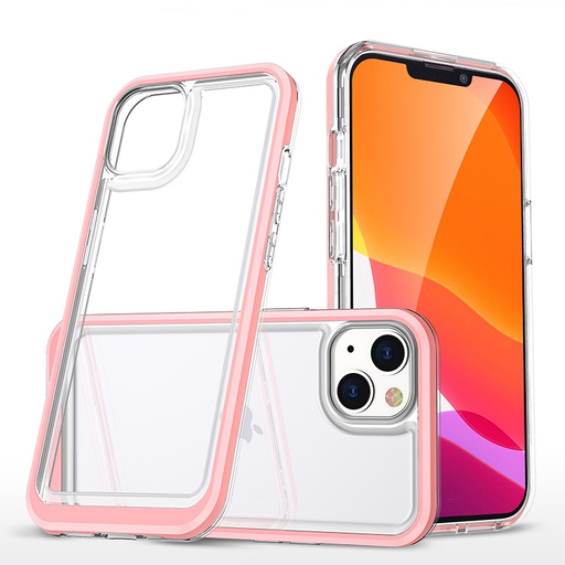 iPhone 13 Acrylic hybrid tok pink / rózsaszín ütésálló anti-shock iPhone 13 Acrylic hybrid tok pink / rózsaszín ütésálló anti-shock
