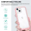 iPhone 13 Acrylic hybrid tok pink / rózsaszín ütésálló anti-shock - 0. kép