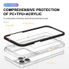 iPhone 13 Pro Acrylic hybrid tok fekete ütésálló anti-shock - 3. kép