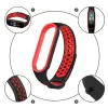 Xiaomi Mi Smart Band 5 / 6 Szilikon pontozott óraszíj fekete / szürke - 0. kép