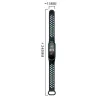 Xiaomi Mi Smart Band 5 / 6 Szilikon pontozott óraszíj fekete / szürke - 1. kép