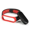 Xiaomi Mi Smart Band 5 / 6 Szilikon pontozott óraszíj fekete / szürke - 2. kép