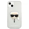 iPhone 13 Mini Karl Lagerfeld Glitter Karl`s Head tok ezüst (KLHCP13SKHTUGLS) - 0. kép