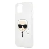 iPhone 13 Mini Karl Lagerfeld Glitter Karl`s Head tok ezüst (KLHCP13SKHTUGLS) - 2. kép