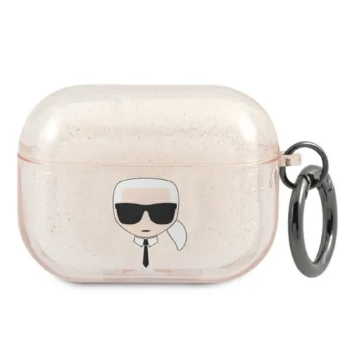 Airpods Pro 1/2 Karl Lagerfeld KLAPUKHGD Karl Head Glitter tok arany