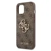 iPhone 13 Guess GUHCP13M4GMGBR Big Metal Logo tok 4G barna - 1. kép