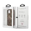 iPhone 13 Guess GUHCP13M4GMGBR Big Metal Logo tok 4G barna - 3. kép