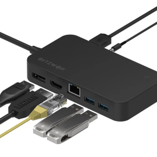 Blitzwolf BW-TH7 7in1 HUB Surface DC, USB, HDMI, Display, Jack, RJ45 