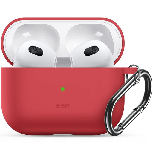 Apple Airpods 3 ESR Bounce tok karabinerrel piros Apple Airpods 3 ESR Bounce tok karabinerrel piros