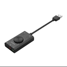 Orico multifunkčná externá zvuková karta USB 2.0, 10 cm kábel Orico multifunkčná externá zvuková karta USB 2.0, 10 cm kábel