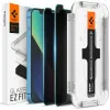 iPhone 16e / 13 / 13 Pro / 14 Spigen Glas.TR Slim EZ Fit 2 db kijelzővédő üvegfólia + felhelyezőkeret (AGL03388) - 0. kép