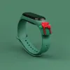 Strap Xmas karácsonyi óraszíj Xiaomi Mi Band 4 / Mi Band 3 sötétzöld ajándék - 0. kép