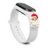 Strap Xmas karácsonyi óraszíj Xiaomi Mi Band 4 / Mi Band 3 fehér Mikulás - 0. kép