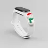 Strap Xmas karácsonyi óraszíj Xiaomi Mi Band 4 / Mi Band 3 fehér hóember - 0. kép