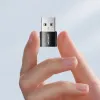 Joyroom Adapter USB-A - USB Type C fekete (S-H152) - 0. kép