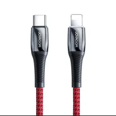 Joyroom USB Type C - Lightning kábel PD 20W 2.4A 1.2m piros (S-1224K2)