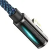 Baseus Legend 90 fokban döntött USB Type-C - Lightning kábel PD 20W 1m kék (CACS000203) - 3. kép