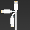 Choetech MFI USB - Lightning töltő kábel 1.2m white - 0. kép