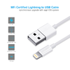 Choetech MFI USB - Lightning töltő kábel 1.2m white - 4. kép