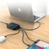 Choetech Hálózati töltő adapter 3x USB / 1x USB Type C 60W PD fekete (PD72-1C3U) - 2. kép