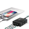 Choetech Hálózati töltő adapter 3x USB / 1x USB Type C 60W PD fekete (PD72-1C3U) - 4. kép