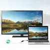 Choetech Egyirányú kábel adapter USB Type-C - Thunderbolt 3 (kimenet) - HDMI 2.0 4K@60Hz (aljzat) fekete (HUB-H04BK) - 1. kép