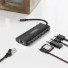 Choetech HUB adapter USB Type-C 6in1 100W PD fekete (HUB-M05) - 2. kép
