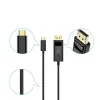 Choetech Egyirányú USB Type-C - Display Port 4K 1.8m fekete (XCP-1801BK) - 3. kép