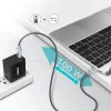 Choetech USB Type C - USB Type C kábel 5A 100W PD 480Mbps 1.8m szürke (XCC-1002-GY) - 1. kép
