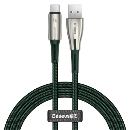 Baseus Cafule Series Metal USB - USB Type-C 66W kábel 25cm fekete (CAKF000001)