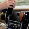 iCarer Univerzális Gravity autós telefontartó és Qi vezeték nélküli töltő 10W szellőzőre barna (IWXC004-BN) - 4. kép