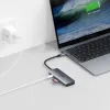 Choetech 7in1 USB Type-C HUB - 3x USB 3.2 Gen 1 / SD és TF kártyaolvasó / HDMI 4K@30Hz / USB Type-C szürke (HUB-M19) - 2. kép