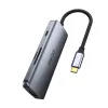 Choetech 7in1 USB Type-C HUB - 3x USB 3.2 Gen 1 / SD és TF kártyaolvasó / HDMI 4K@30Hz / USB Type-C szürke (HUB-M19) - 4. kép