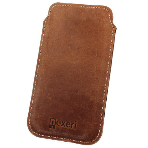 iPhone 13/13 Pro / 12/12 Pro Nexeri Leather Pocket bőr tok XL barna iPhone 13/13 Pro / 12/12 Pro Nexeri Leather Pocket bőr tok XL barna