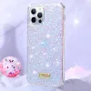 iPhone 11 Pro Sulada Luminous Glitter tok pink - 4. kép