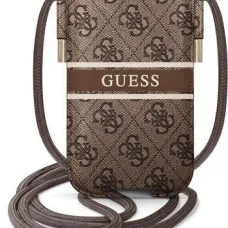 Guess PU 4G Stripe telefontartó S/M barna (GUPHM4GDBR)