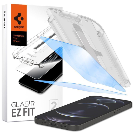 iPhone 13/ 13 Pro /14 Spigen Glas.TR Antiblue EZ Fit 2 db kijelzővédő üvegfólia + felhelyezőkeret (AGL03389) iPhone 13/ 13 Pro /14 Spigen Glas.TR Antiblue EZ Fit 2 db kijelzővédő üvegfólia + felhelyezőkeret (AGL03389)