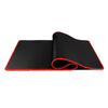 Gamer egérpad fekete színben, piros varrással nagy méretben (900x400x3mm) - 1. kép
