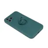 Samsung Galaxy A22 4G Szilikon tok hátlapi gyűrűvel forest green - 3. kép