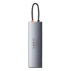 Baseus Adapter HUB - Type-C - 3x USB3.0 + 2x HDMI 4K + Type-C PD 100W + RJ45 + VGA + Jack 3.5mm + SD + Micro SD (CAHUB-CT0G) Szürke - 2. kép